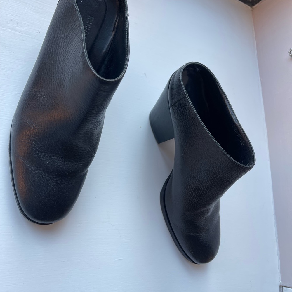 Rachel Comey Black Leather Block Heel Mules - Picture 4 of 10